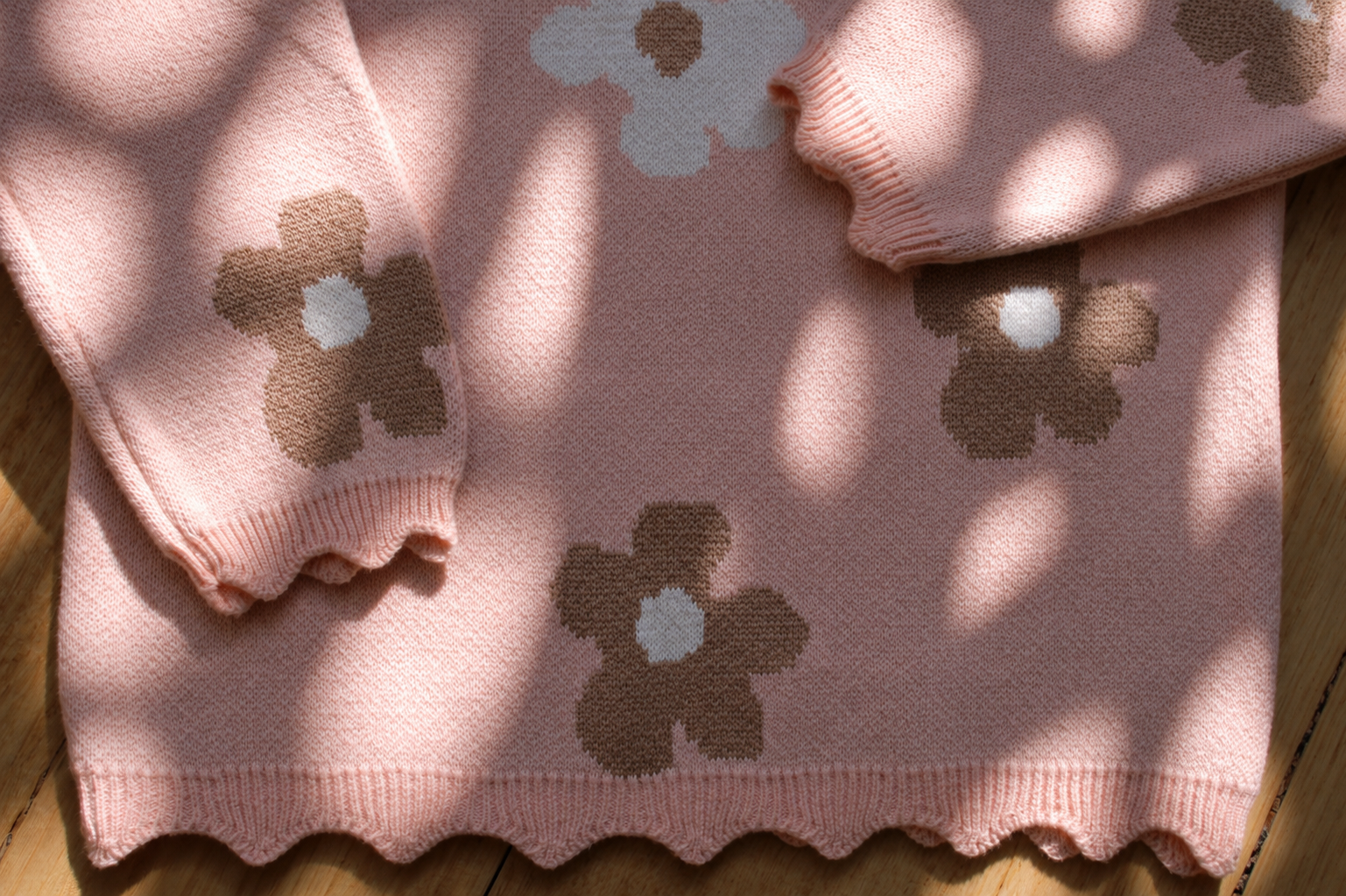 Blush Blossom Knit Set