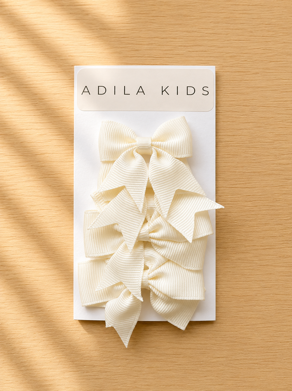Beige Bow Set